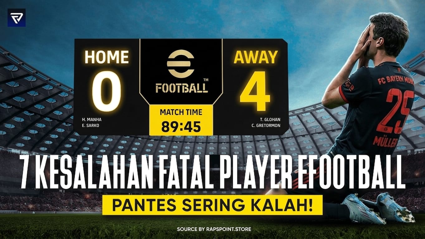 7 Kesalahan Pemula di eFootball yang Bikin Selalu Kalah (Nomor 9 Paling Sering!)